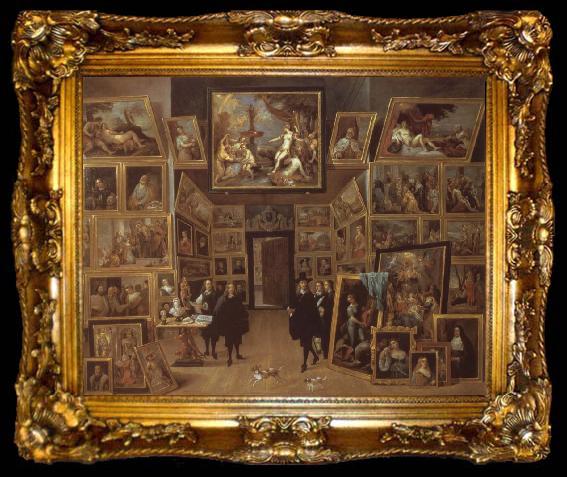 framed  David Teniers The paintings gallery of aartshertog Leopold Wilhelm of Austria, ta009-2